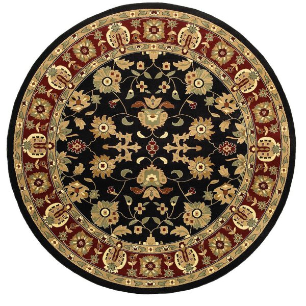 LR Resources Adana 80716 Black Red Area Rug For Cheap