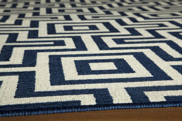 Momeni Baja BAJ10 Navy Area Rug For Sale