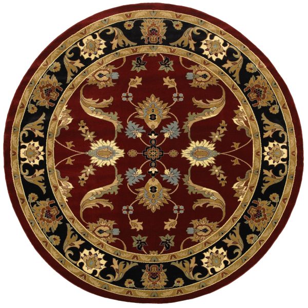 LR Resources Adana 80371 Red Black Area Rug Discount