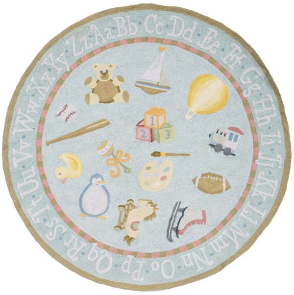 Momeni Lil Mo Classic LMI-2 Baby Blue Area Rug Sale