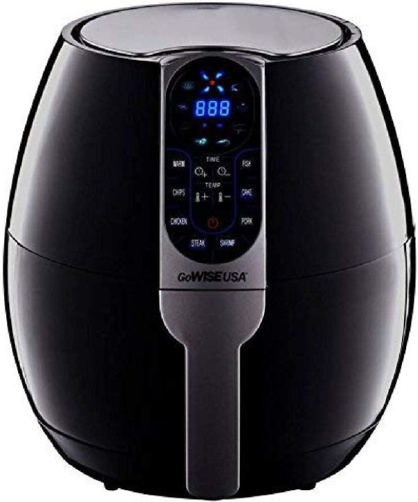 3.7-Quart Programmable Air Fryer with 8 Cook Presets, GW22638 - Black For Sale