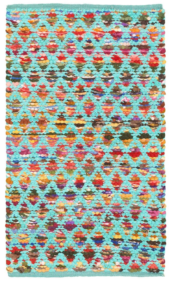 LR Resources Accent 05013 Turquoise Area Rug Sale