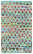 LR Resources Accent 05013 Turquoise Area Rug Sale