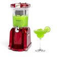 Frozen Drink Maker and Margarita Machine for Home - 32-Ounce Slushy Maker with Stainless Steel Flow Spout - Easy to Clean and Double Insulated - Retro Red Fashion