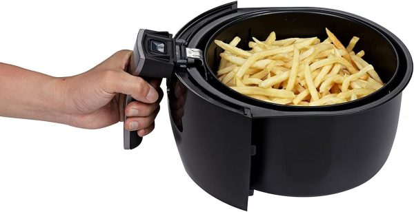 3.7-Quart Programmable Air Fryer with 8 Cook Presets, GW22638 - Black For Sale