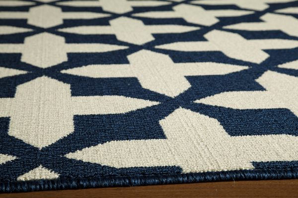 Momeni Baja BAJ12 Navy Area Rug For Sale