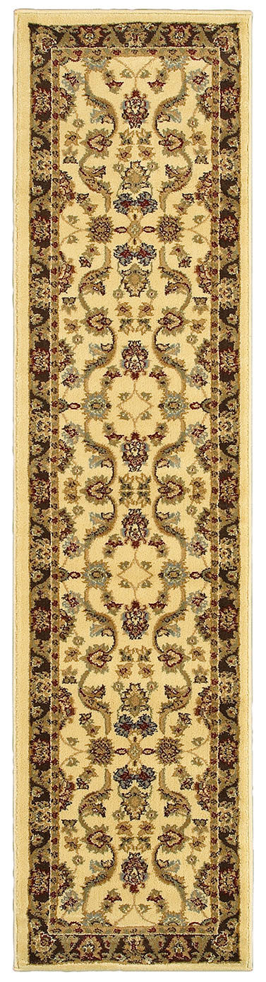 LR Resources Adana 80371 Cream Brown Area Rug Online Sale