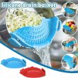 2 Pcs Clip on Strainer, Pot Strainer for Pasta Meat Vegetables Fruit, Silicone Strainer - Fit All Pots and Bowls. For Discount