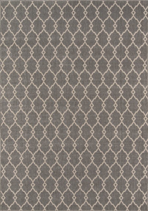 Momeni Baja BAJ-2 Grey Area Rug For Sale