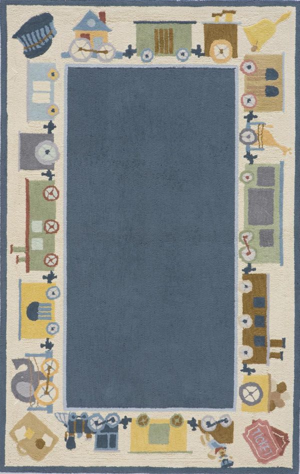 Momeni Lil Mo Classic LMI-3 Blue Area Rug Sale