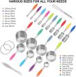 Measuring Cups and Spoons -  Stainless Steel 20 Piece Stackable Set, Includes 8 Measuring Cups, 10 Measuring Spoons, 1 Leveler & 1 Whisk, for Dry and Liquid Ingredient Online now