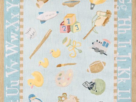 Momeni Lil Mo Classic LMI-2 Baby Blue Area Rug Sale