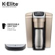 K-Elite, Single Serve K-Cup Pod Coffee Maker, Brushed Gold Online Sale