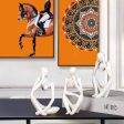 3 Piece the Thinker Statue Abstract Sculpture Bookshelf Decor White Resin Thinker Sculpture for Home Office Desk Desktop Living Room Decor Collection Cute Accent Figurine Hot on Sale