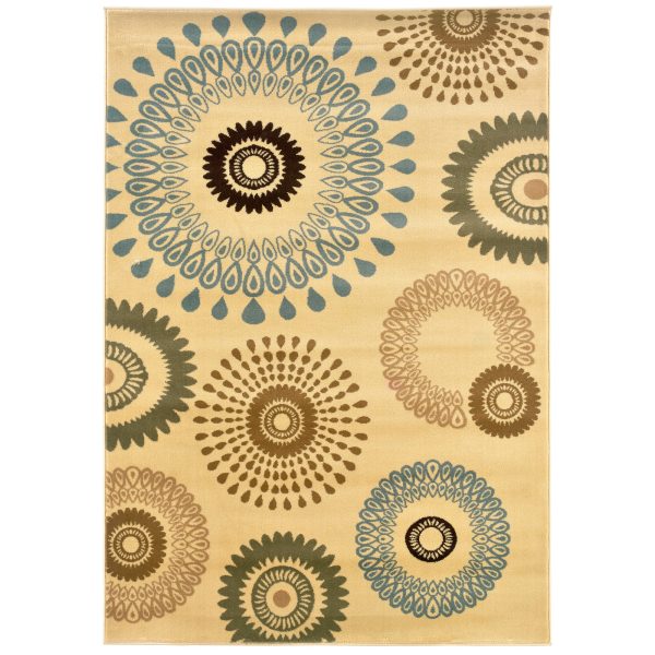 LR Resources Adana 80911 Cream Area Rug For Sale