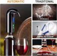 Electric Wine Aerator, Electric Wine Pourer and Wine Dispenser Pump, Multi-Smart Automatic Filter Wine Dispenser with USB Rechargeable for Travel, Home and Bar(Black) Fashion