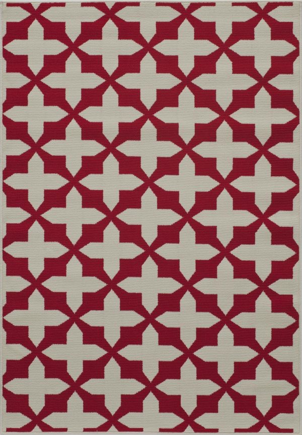 Momeni Baja BAJ12 Red Area Rug Hot on Sale