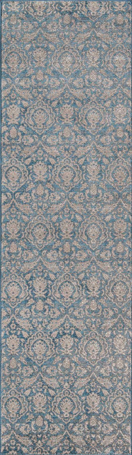 Momeni Kerman KE-03 Blue Area Rug For Sale