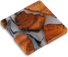 Wooden Coasters Set, Epoxy Coasters, Modern Coasters with Holder, Cedar Wood Coaster (6, No Holder) Fashion