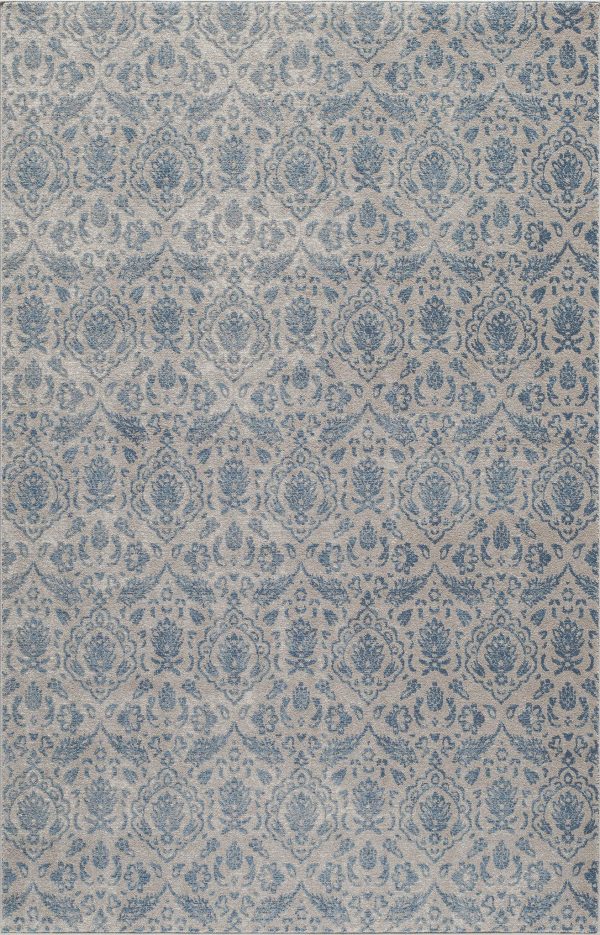 Momeni Kerman KE-03 Blue Area Rug For Sale