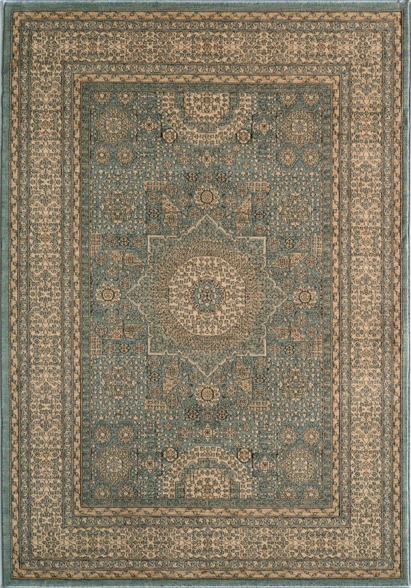 Momeni Belmont BE-03 Light Blue Area Rug For Cheap