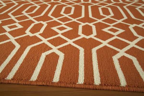 Momeni Baja BAJ-3 Orange Area Rug Online