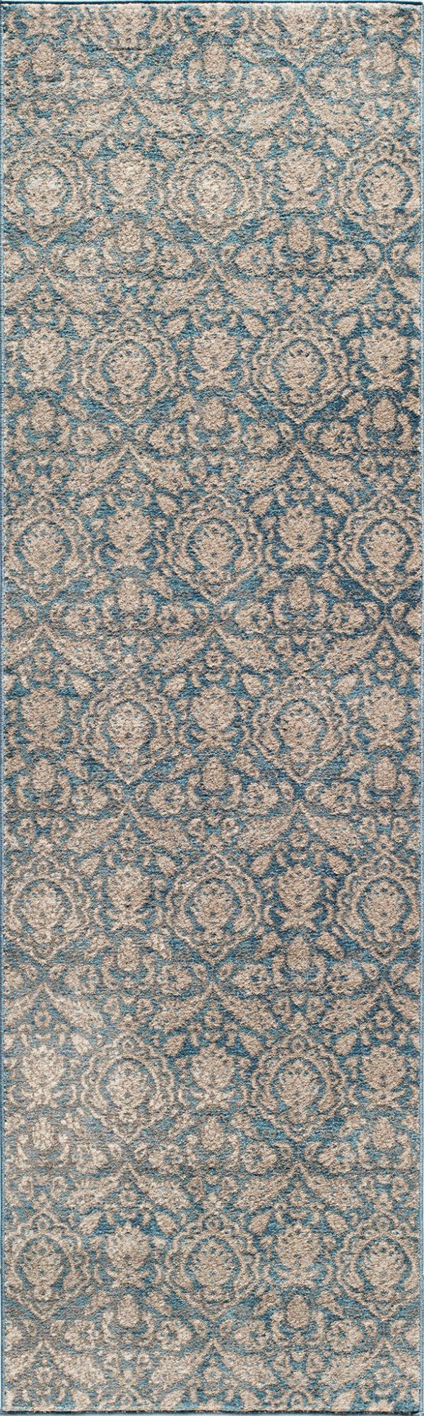 Momeni Kerman KE-03 Blue Area Rug For Sale