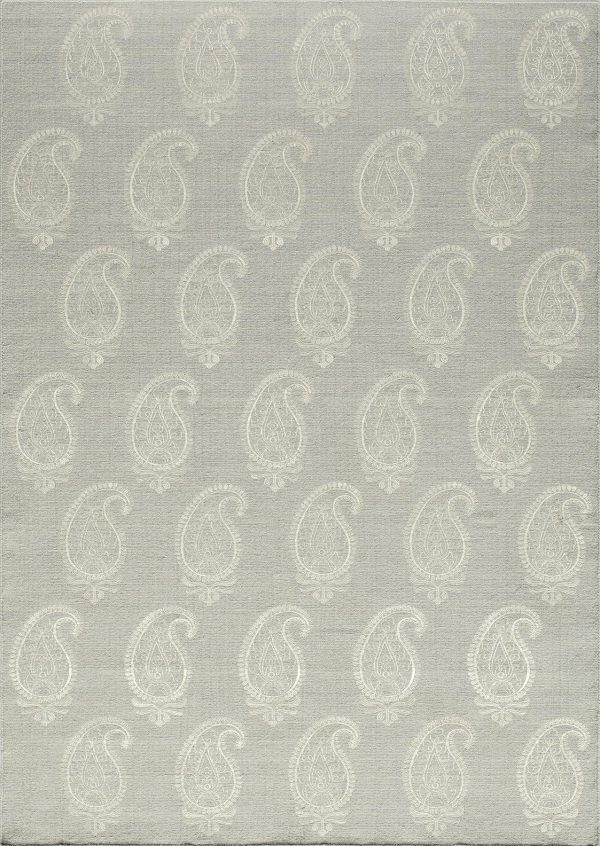 Momeni Lace Embroided LAC-1 Silver Area Rug Sale