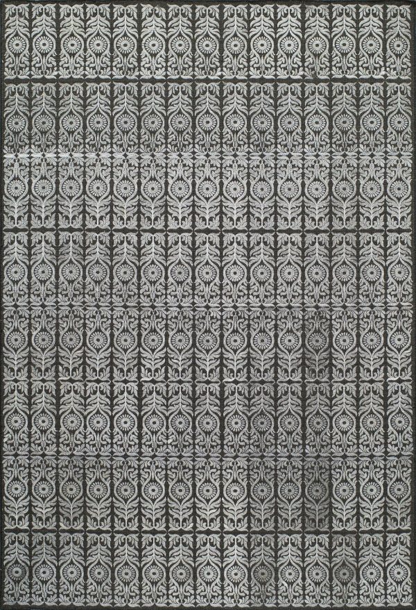 Momeni Lace Embroided LAC-1 Grey Area Rug Fashion