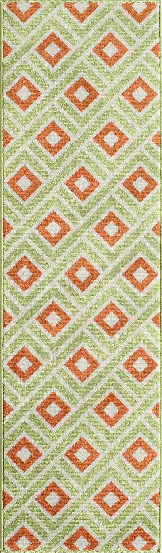 Momeni Baja BAJ-7 Green Area Rug For Sale