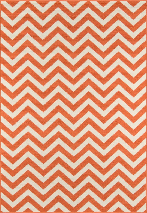 Momeni Baja BAJ-9 Orange Area Rug Supply