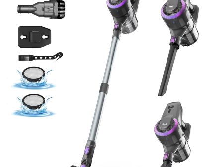 Cordless Vacuum Cleaner,6 in 1 Powerful Stick Handheld Vacuum with 2200Mah Rechargeable Battery,20Kpa Vacuum Cleaner,40Min Runtime,Lightweight Cordless Stick Vacuum for Hard Floor Carpet Pet Hair Fashion