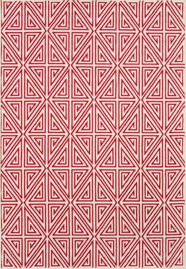 Momeni Baja BAJ-4 Red Area Rug Online now