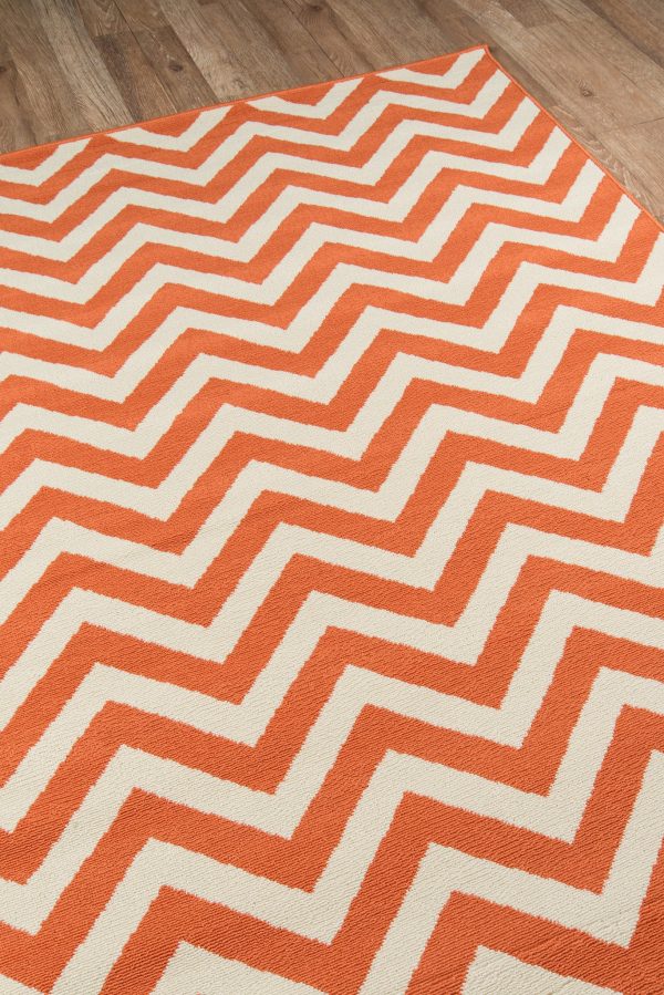 Momeni Baja BAJ-9 Orange Area Rug Supply