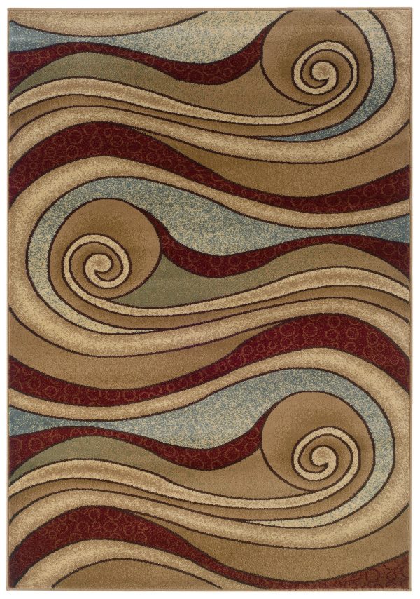 LR Resources Adana 80241 Brown Blue Area Rug For Sale