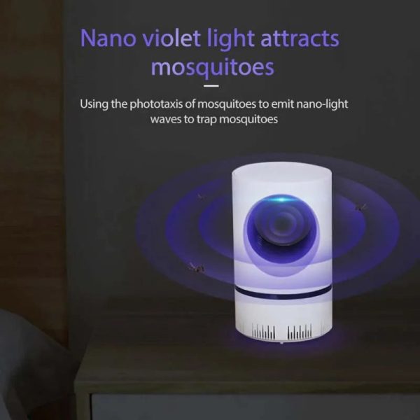 Electric Mosquitoes Killer Lamp Indoor Attractant Fly Trap for Mosquitoes Indoor Rechargeable Mosquitoes Trap Light Lamp Suction Supply