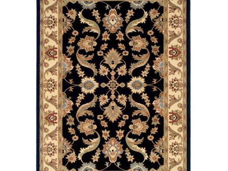 LR Resources Adana 80371 Black Cream Area Rug Supply