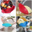 2 Pcs Clip on Strainer, Pot Strainer for Pasta Meat Vegetables Fruit, Silicone Strainer - Fit All Pots and Bowls. For Discount