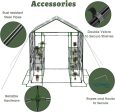 Greenhouse, Portable Green House Indoor and Outdoor, Mini Greenhouse Kit with Anchors and Ropes, 3 Tiers Pop up Greenhouse with 8 Shelves, L56.29  Xw56.29  Xh76.77   For Sale