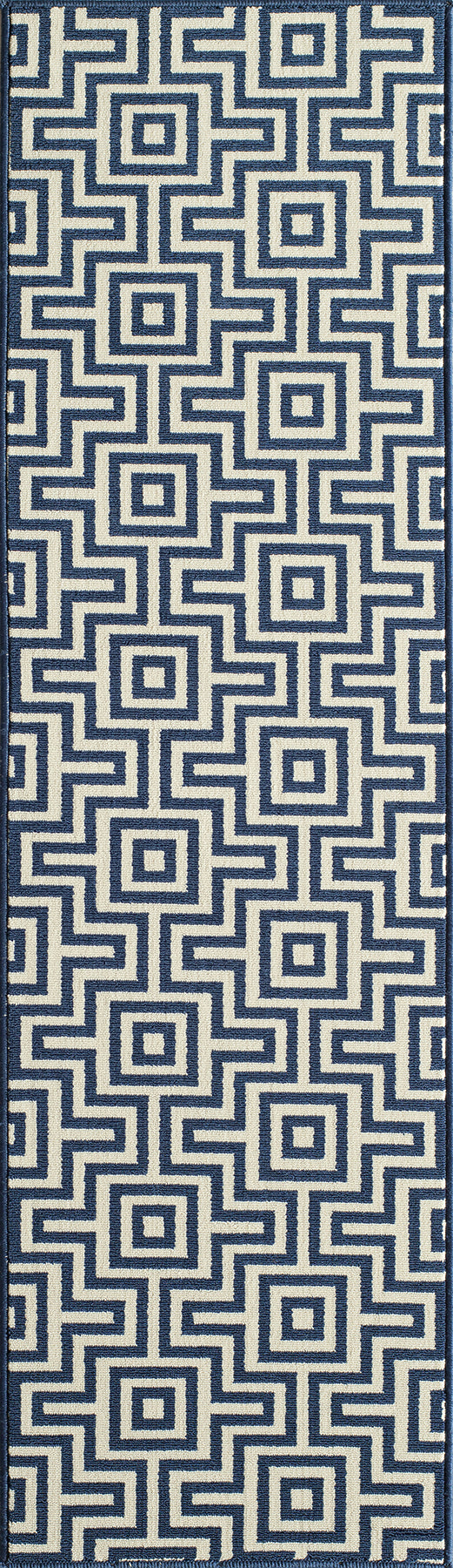 Momeni Baja BAJ10 Navy Area Rug For Sale