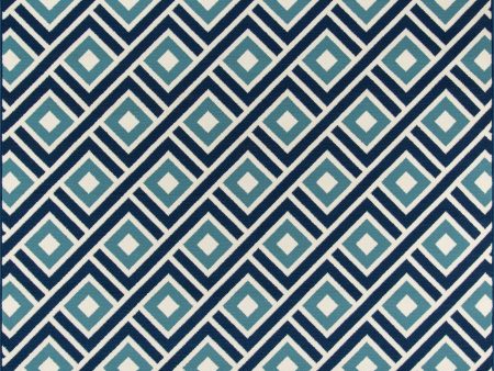 Momeni Baja BAJ-7 Blue Area Rug Fashion