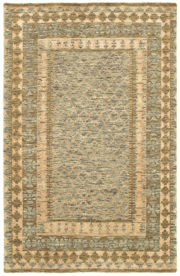 LR Resources Ousha 04420 Gray Khaki Area Rug Discount