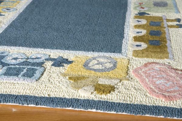 Momeni Lil Mo Classic LMI-3 Blue Area Rug Sale