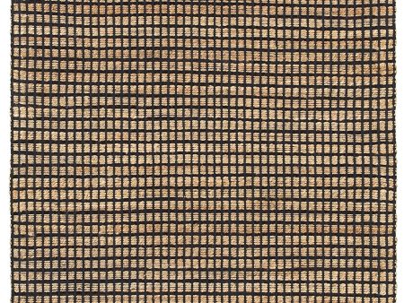 LR Resources Natural Fiber 03319 Black Area Rug Supply