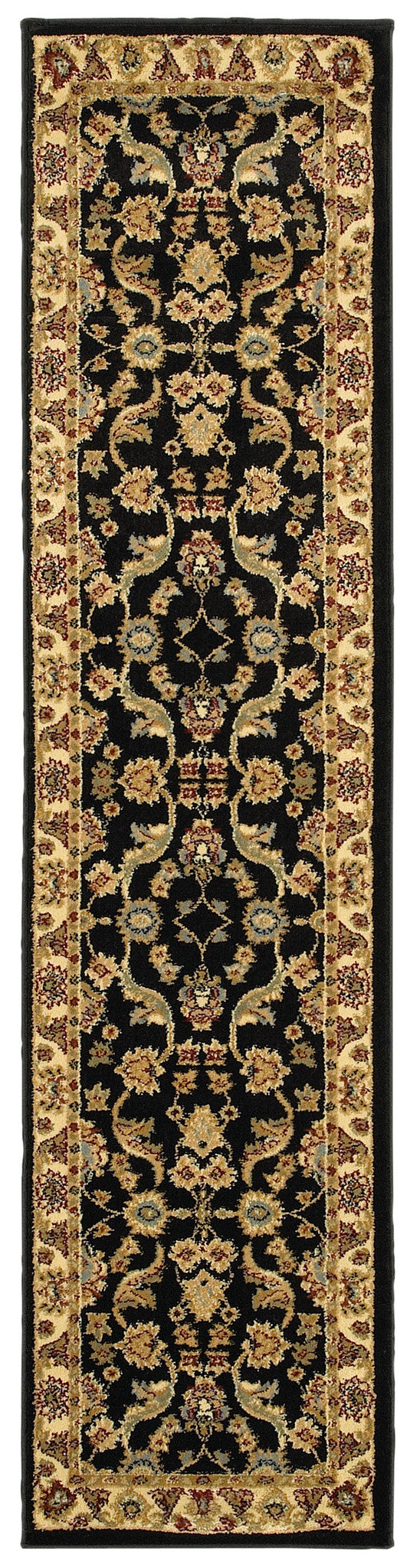 LR Resources Adana 80371 Black Cream Area Rug Supply