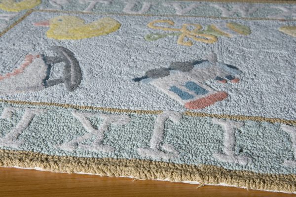 Momeni Lil Mo Classic LMI-2 Baby Blue Area Rug Sale