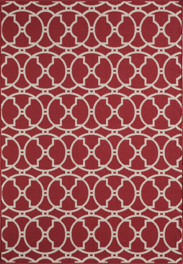 Momeni Baja BAJ11 Red Area Rug For Discount