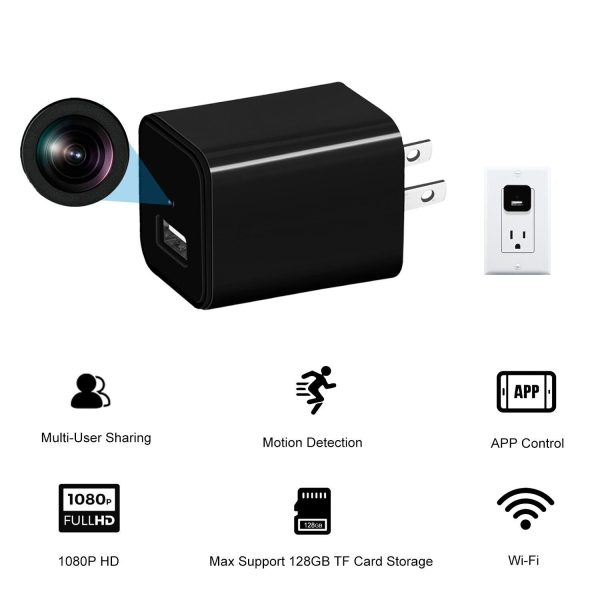 Mini Hidden Camera Wi-Fi Remote Live Viewing 1080 HD Discreet Spy Nanny Camera For Sale