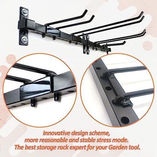 Garden Tool Storage Rack Wall Mount Shovel and Rake Hangers Yard Tool Rack For Cheap