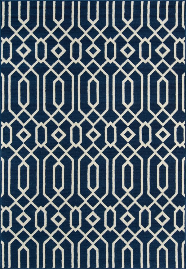 Momeni Baja BAJ-3 Navy Area Rug For Cheap